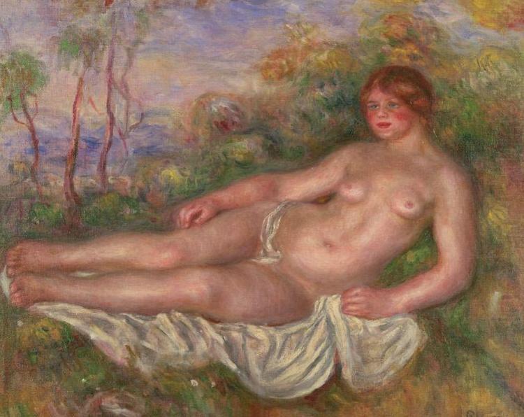 Reclining Woman Bather, Pierre-Auguste Renoir